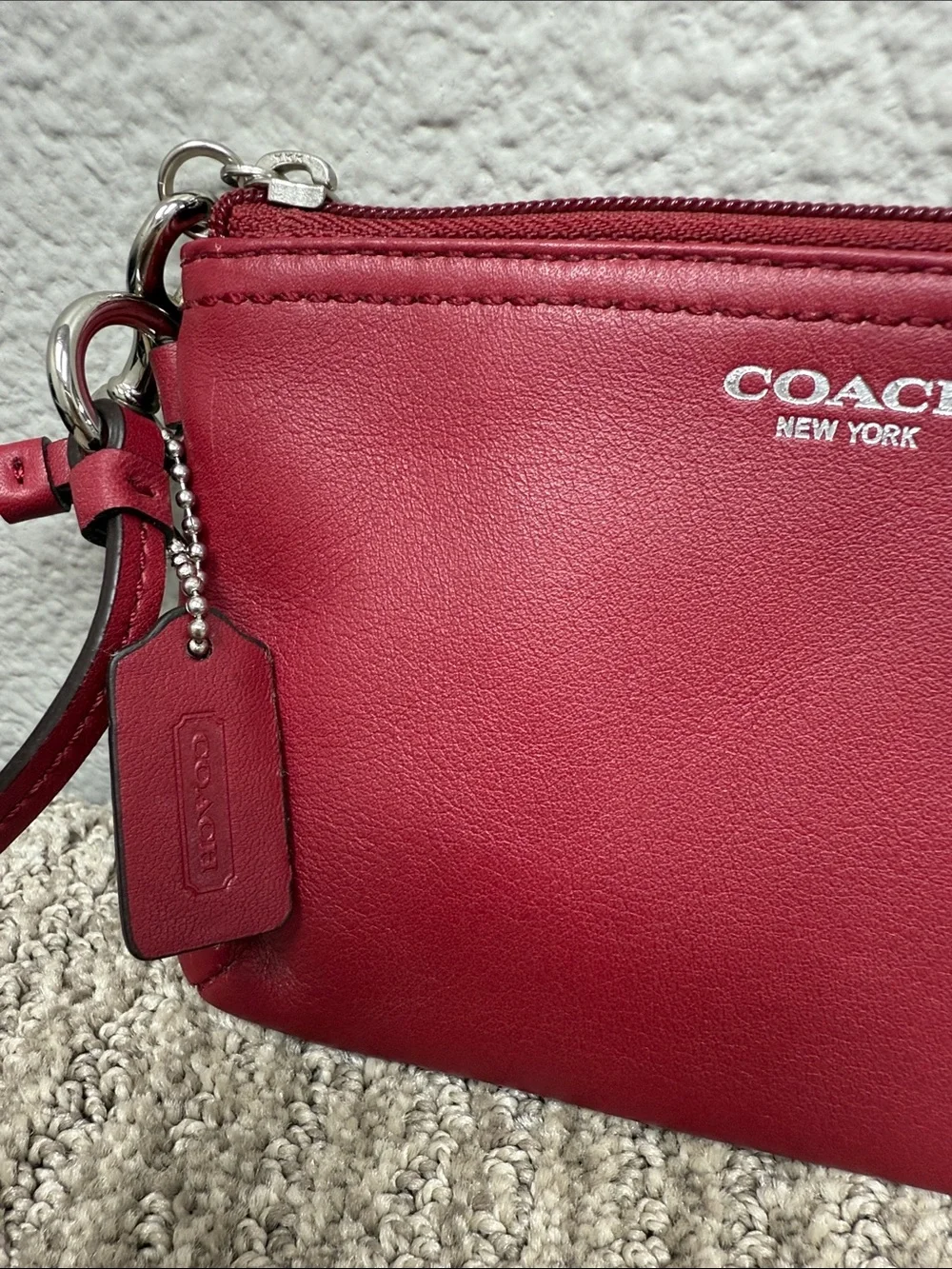 Coach sleek leather
